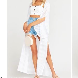 Show Me Your Mumu Layne Kimono ~ in Seashore Stripe